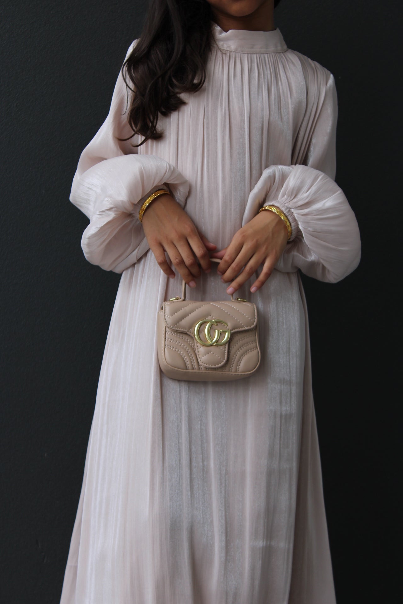 Elanoor Girls Shimmer Maxi Dress